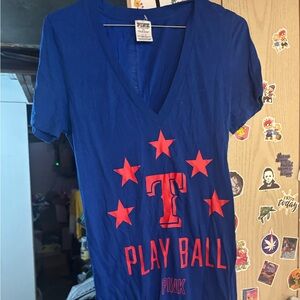 VS PINK TEXAS BASEBALL SHIRT